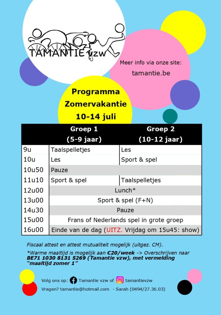 Zomer: 10-14 juli